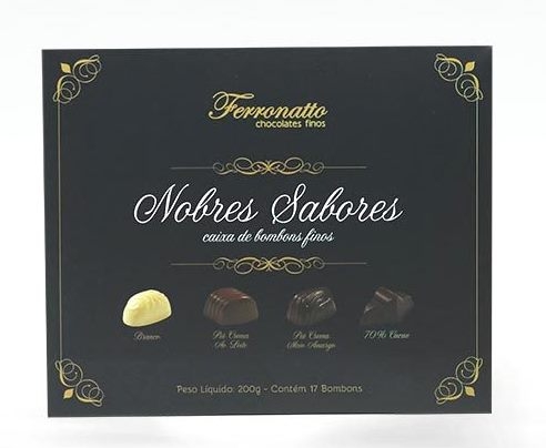 Caixa de Chocolates Nobres Sabores 200g